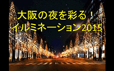 大阪の夜を彩る！イルミネーション2015