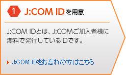 1.J:COM IDを用意