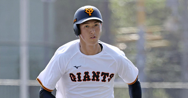 身長2mの巨人・秋広優人「55」継承。“ポスト松井秀喜”へ「夢は本塁打王