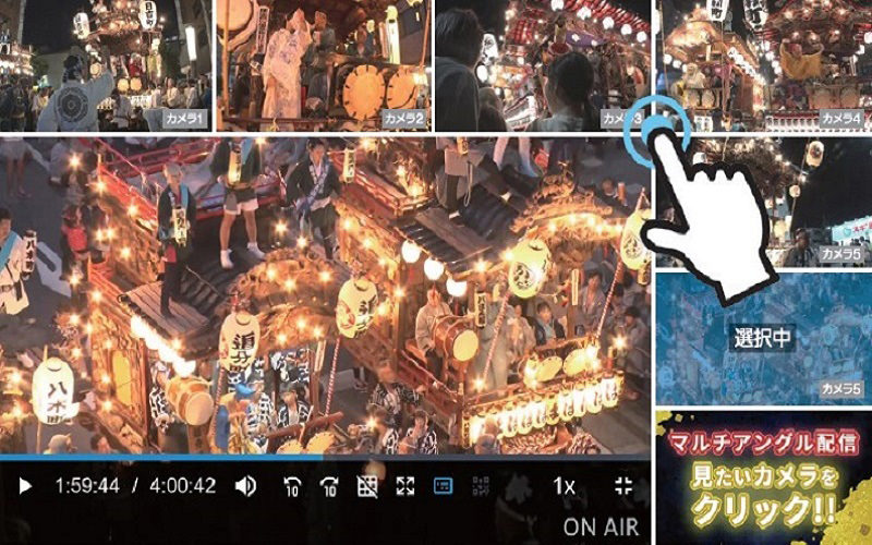 見たい映像を選んで視聴