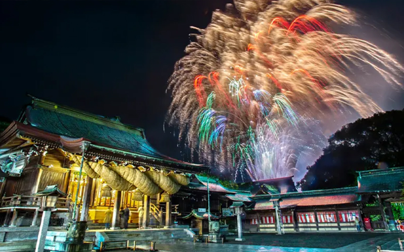 宮地嶽神社 ねがいかなえ開運花火祈願大会