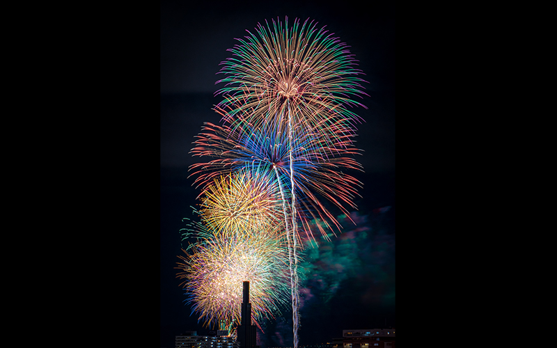 地域一体となった花火大会