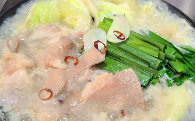国産牛もつ「たけめん」牛テールスープ鍋セット(3人前)
