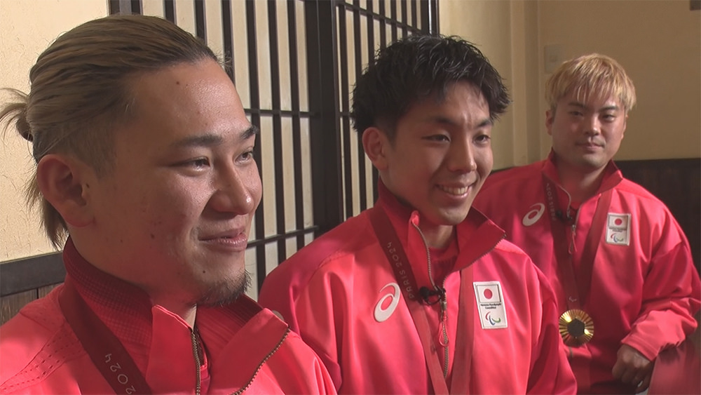 ゴールボール日本代表（金子和也選手、<br>宮食行次選手、佐野優人選手）