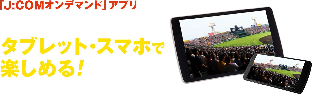 外出先でも生中継を楽しめる！