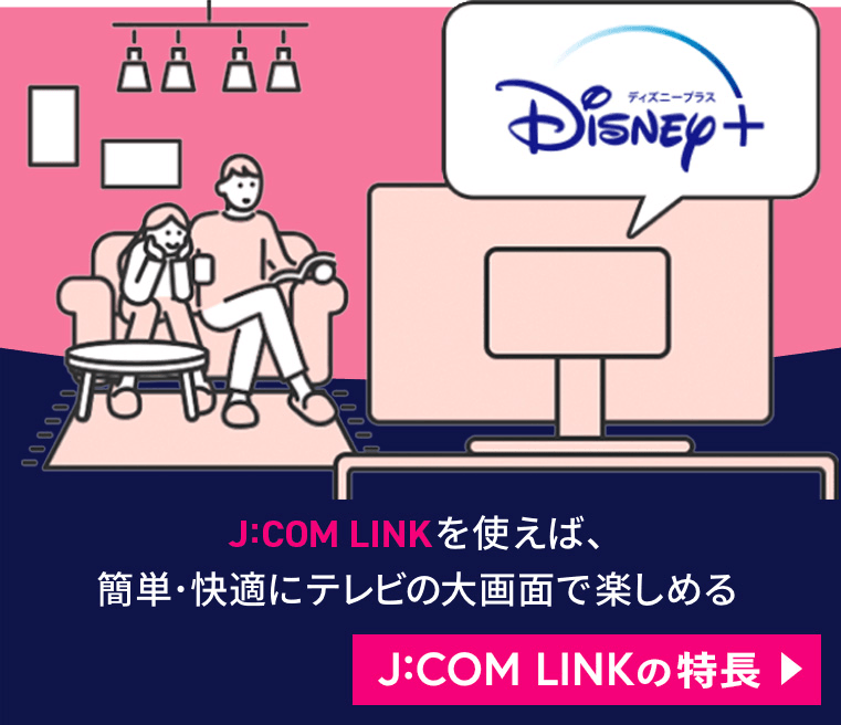 J:COM LINKを使えば、簡単・快適にテレビの大画面で楽しめる J:COM LINKの特徴