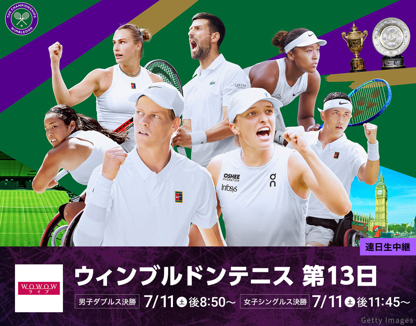 ウィンブルドンテニス　第１３日