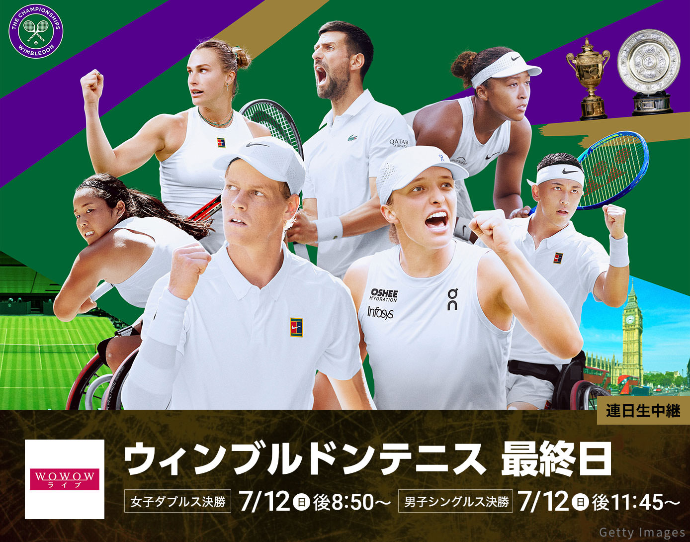 ウィンブルドンテニス　最終日