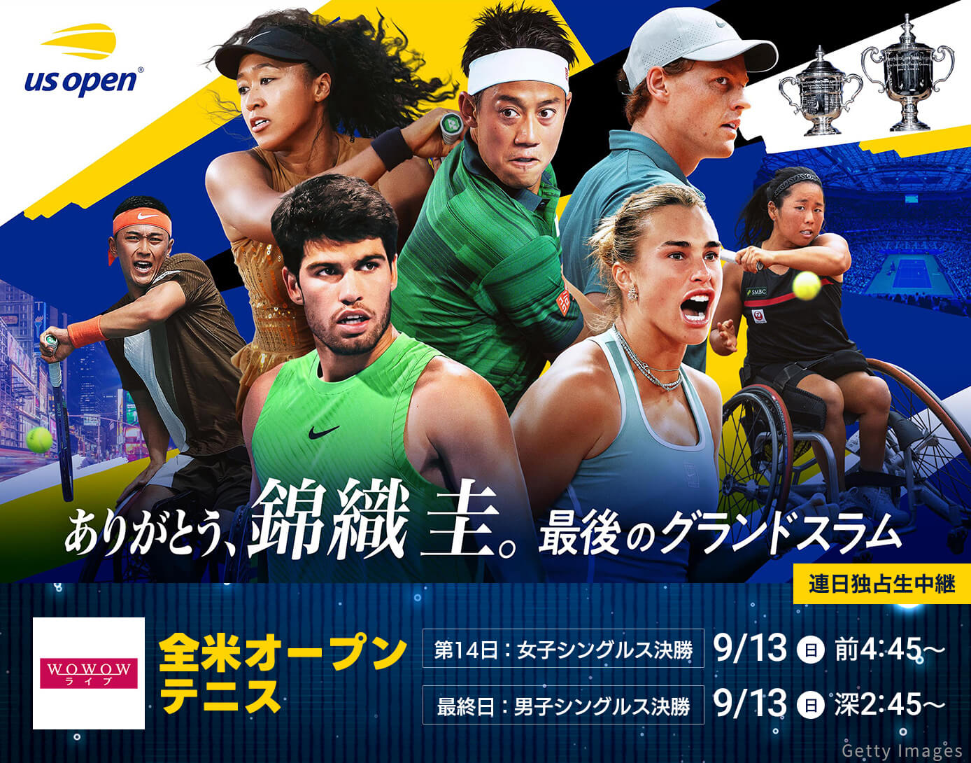 全米オープンテニス＜第14日：女子シングルス決勝＞