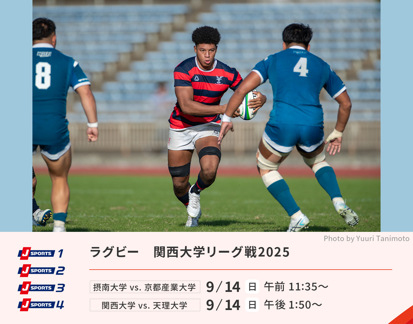 ラグビー 関西大学リーグ戦2025