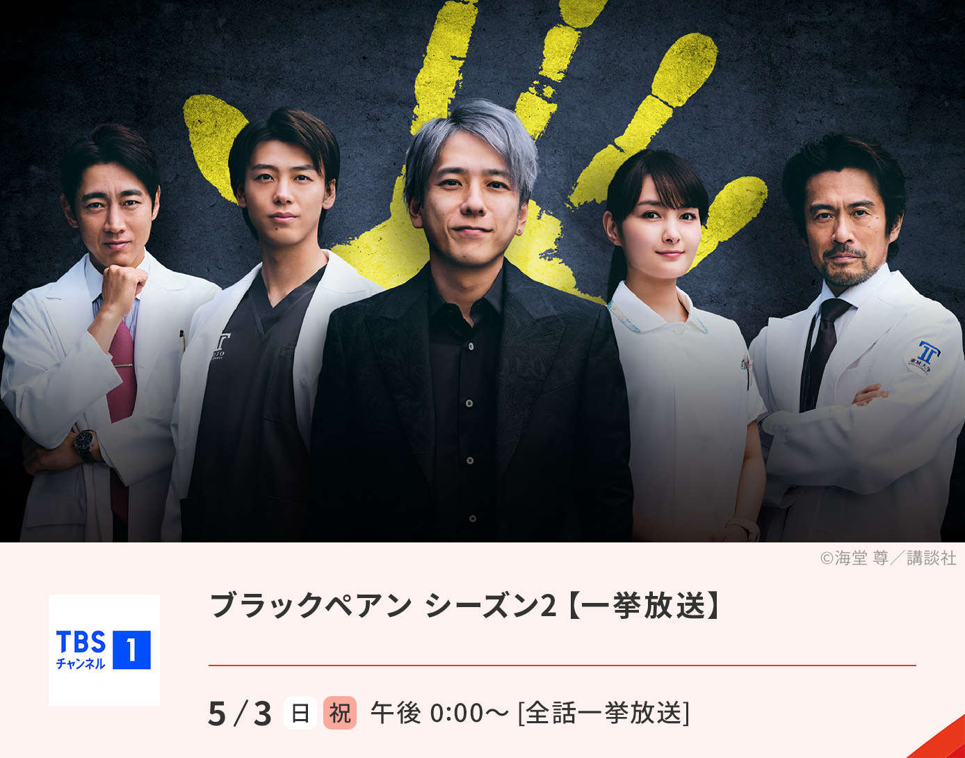 ブラックペアン シーズン2【一挙放送】