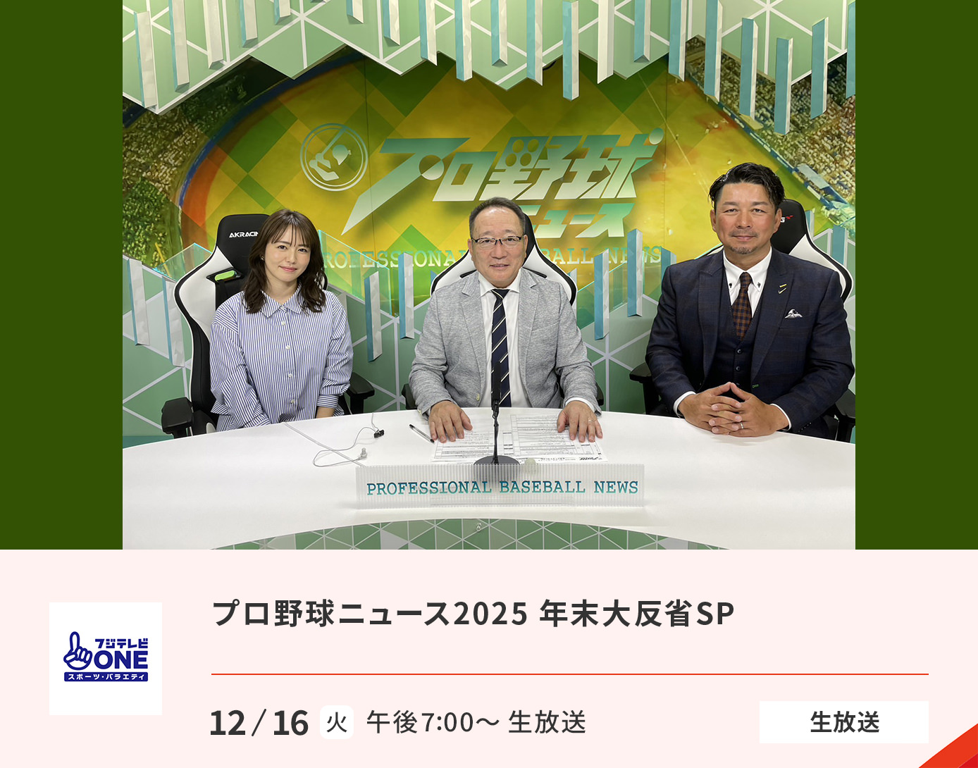 プロ野球ニュース2025 年末大反省SP