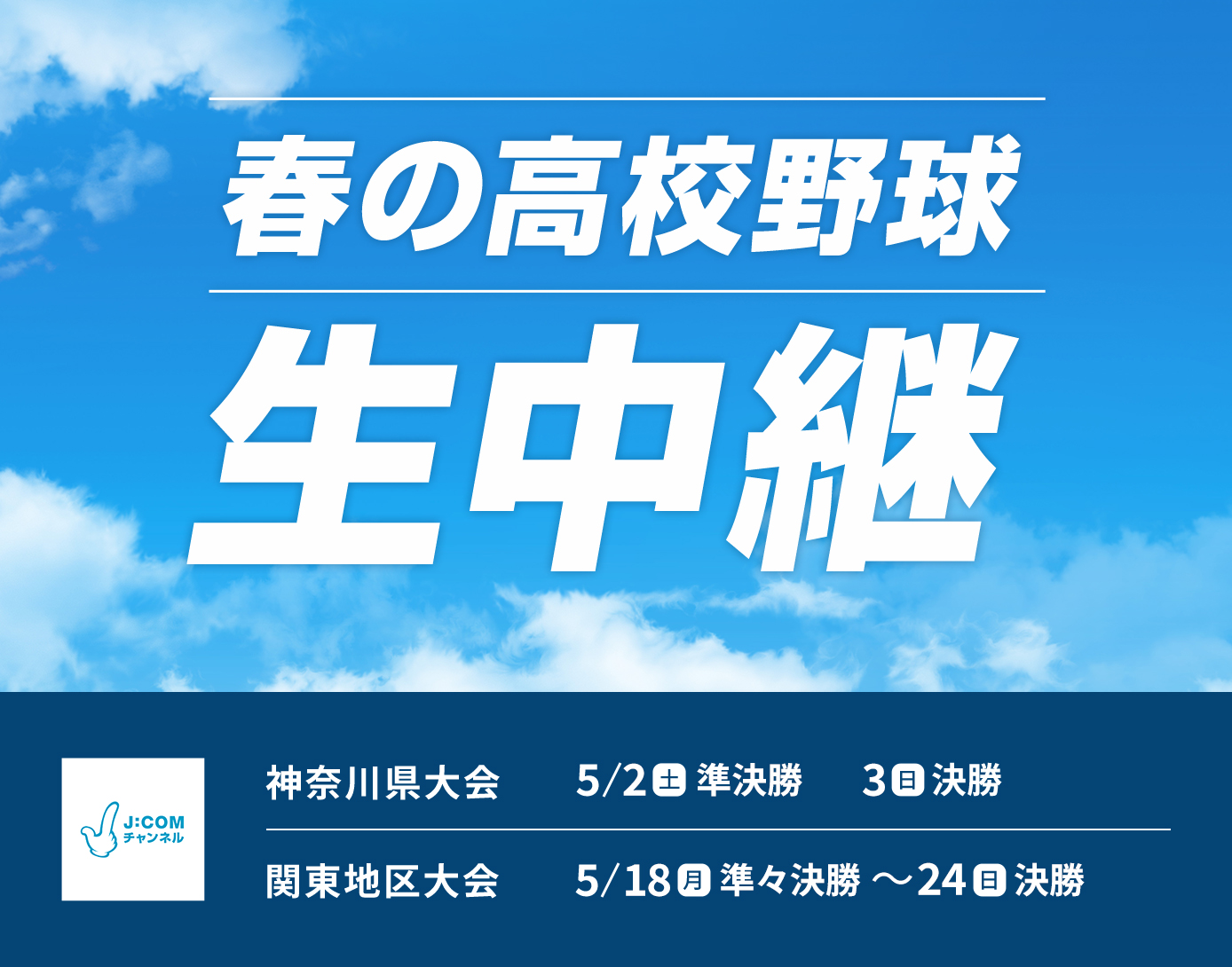 2026年 秋の高校野球 今年の地方大会 放送予定
